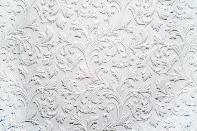 Fototapeta: Białe ornamenty efekt 3d