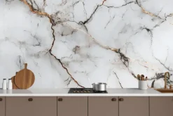 Fototapeta: Biały marmur kamienna tekstura tło