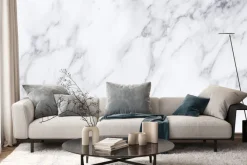 Fototapeta: Biały marmur z ciemnymi żyłkami