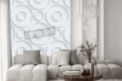 Fototapeta: Biały papier ze skutkiem zarys wyciągnięcia. streszczenie 3d