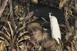 Fototapeta: Biały paw wśród tropikalnych roślin w dżungli