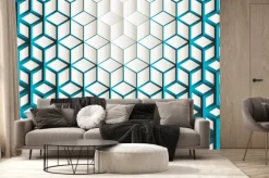 Fototapeta: Blue abstract background