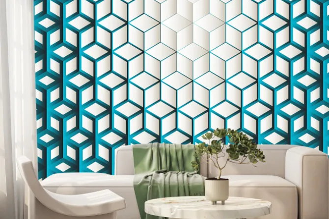 Fototapeta: Blue abstract background