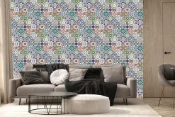 Fototapeta: Bogato zdobiony wzór w imitacji płytek