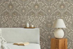 Fototapeta: Bogato zdobiony wzór z liśćmi i kwiatami