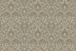 Fototapeta: Bogato zdobiony wzór z liśćmi i kwiatami