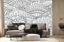 Fototapeta: Boho pattern for background, decorations,banner,coloring book,cards