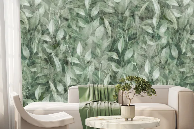 Fototapeta: Botaniczne z liśćmi