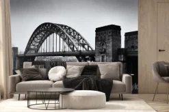 Fototapeta: Bridge across the river tyne, newcastle upon tyne. from the gateshead