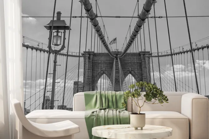 Fototapeta: Brooklyn bridge w nowym jorku