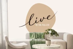 Fototapeta: Brązowa plama z delikatnym napisem