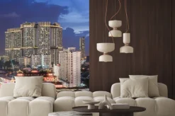 Fototapeta: Buddyjska świątynia z wieżowca