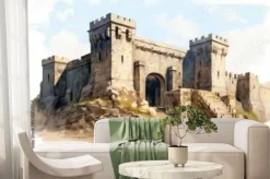 Fototapeta: Building architecture ancient castle.