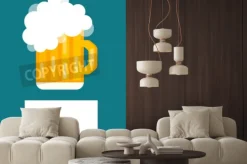 Fototapeta: Butelka piwa cena puste wektorowych. butelka piwa, piwo szkło