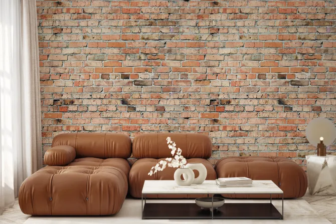 Fototapeta: Ceglana ściana efekt 3d