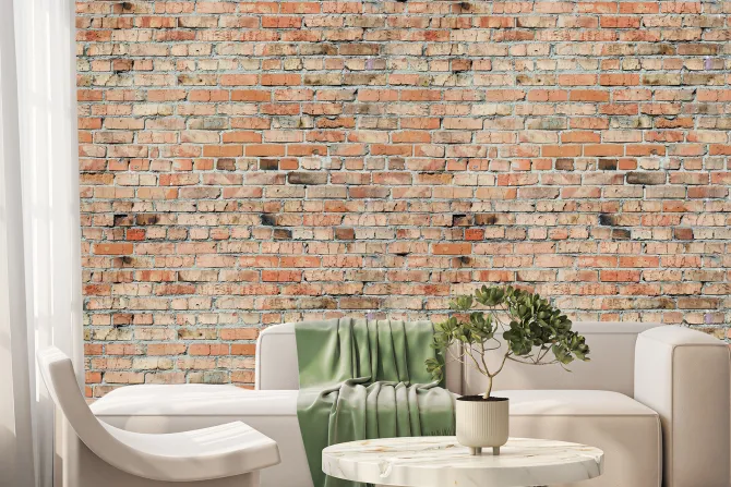 Fototapeta: Ceglana ściana efekt 3d