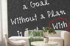 Fototapeta: Cel bez planu jest tylko słowem chęć na czarnym tle