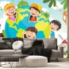 Fototapeta: Children having fun with earth