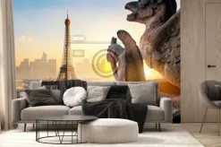 Fototapeta: Chimera and eiffel tower