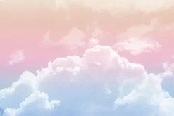 Fototapeta: Chmury na niebie w pastelowych barwach