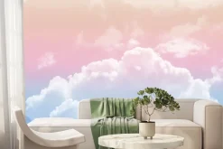 Fototapeta: Chmury na niebie w pastelowych barwach