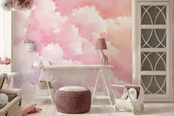 Fototapeta: Chmury na różowo fioletowym niebie