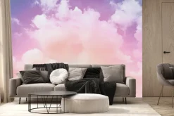 Fototapeta: Chmury na tęczowym niebie