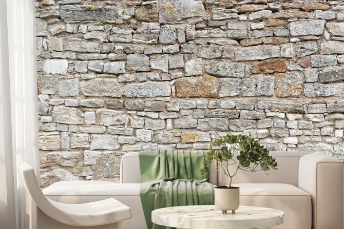 Fototapeta: Ściana z kamienia mur