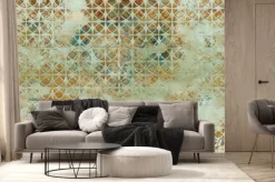 Fototapeta: Ściana ze starym wzorem