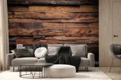 Fototapeta: Ciemna drewniana tekstura