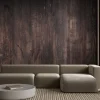 Fototapeta: Ciemne brązowe panele drewno