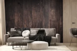 Fototapeta: Ciemne brązowe panele drewno