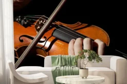 Fototapeta: Close-up zdjęcie mężczyzna gra na skrzypcach