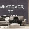 Fototapeta: Cokolwiek to trwa, biznes motywacyjny sloganem