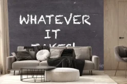 Fototapeta: Cokolwiek to trwa, biznes motywacyjny sloganem