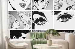 Fototapeta: Coleccion de ilustraciones, parejas de enamorados