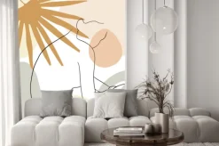 Fototapeta: Continuous line, drawing of woman face, fashion concept, woman