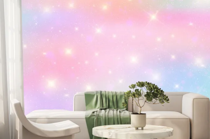 Fototapeta: Cukierkowe błyszczące niebo