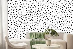Fototapeta: Czarne kropki na białym tle