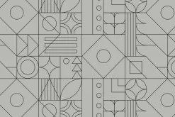 Fototapeta: Czarne linie w geometrycznych kształtach