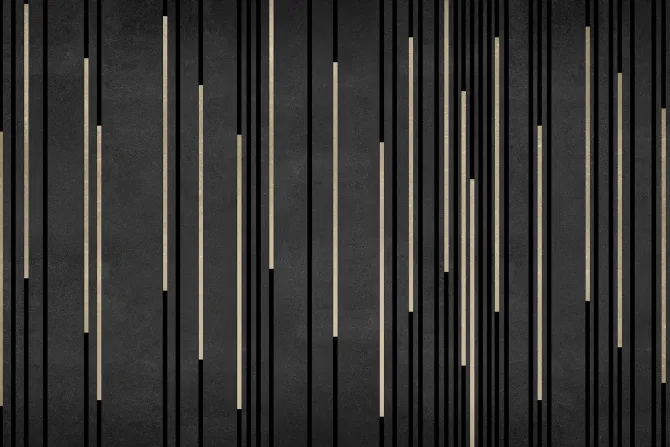 Fototapeta: Czarne paski ze złotym zdobieniem