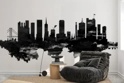 Fototapeta: Czarno-biała abstrakcja san francisco