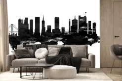 Fototapeta: Czarno-biała abstrakcja san francisco