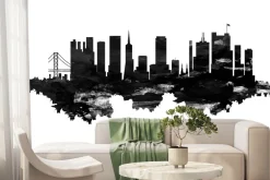 Fototapeta: Czarno-biała abstrakcja san francisco