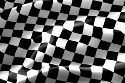 Fototapeta: Czarno-biała flaga mety