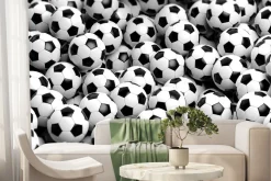 Fototapeta: Czarno-białe piłki nożne
