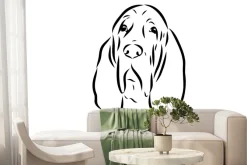 Fototapeta: Czarno-biały rysunek psa