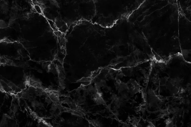 Fototapeta: Czarny marmur z białymi zdobieniami