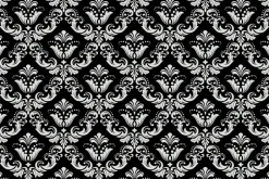 Fototapeta: Czarny-biały wzór ornamentowy