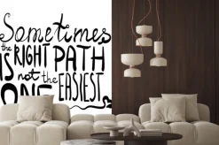 Fototapeta: Czasami właściwa droga nie jest najłatwiejszą litery ilustracja